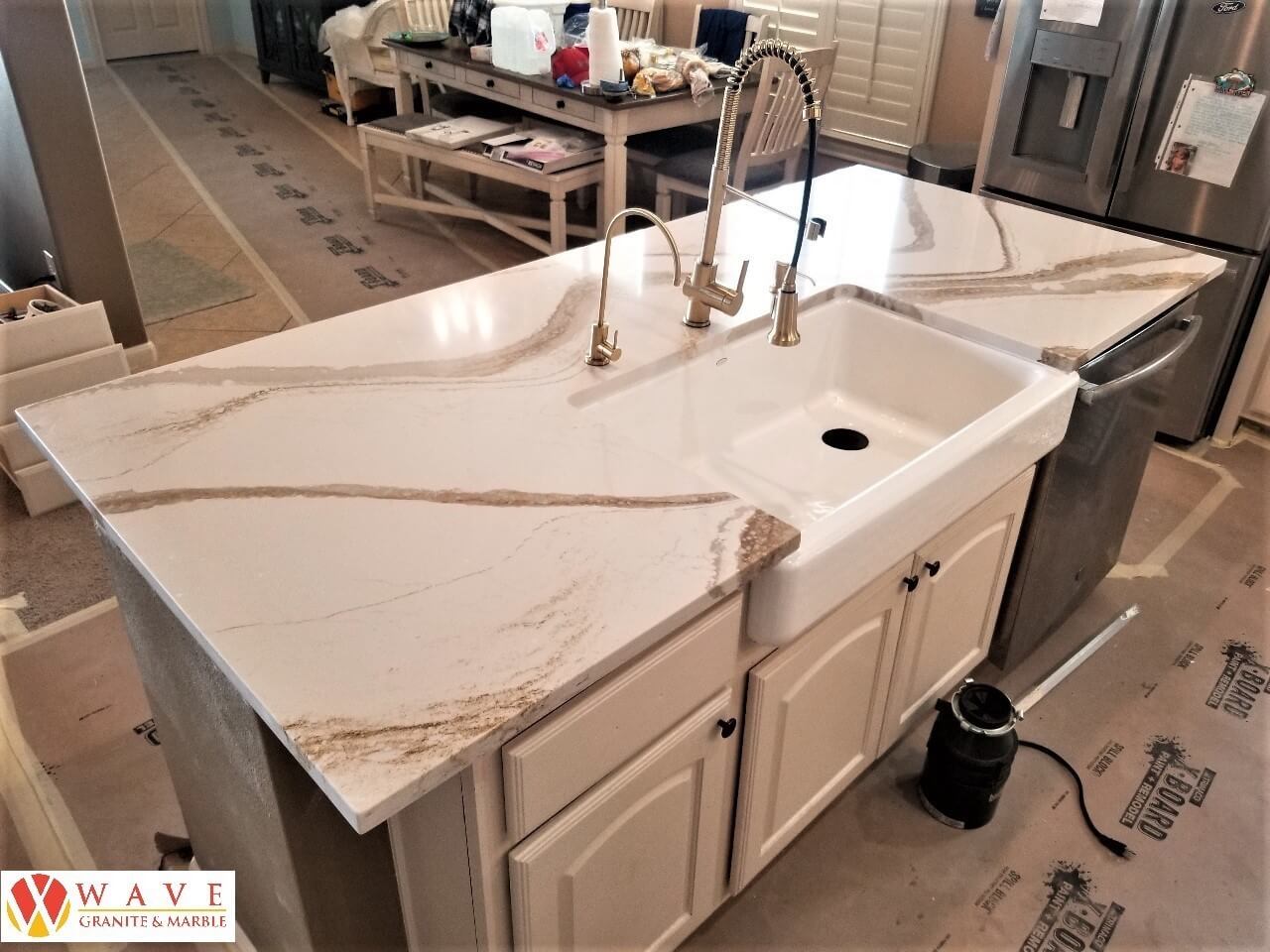 we pride ourselves with our work done in many quartz countertops Houston homes